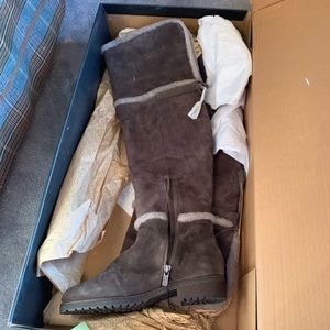 Frye leather brown boots 8
